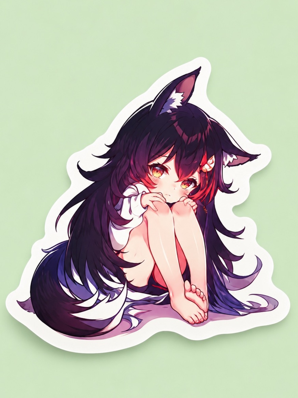 Ookami Mio Hololive Gamers VTuber Vinyl Sticker